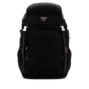 Prada Men Black Canvas Backpack